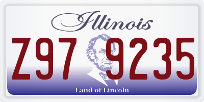 IL license plate Z979235