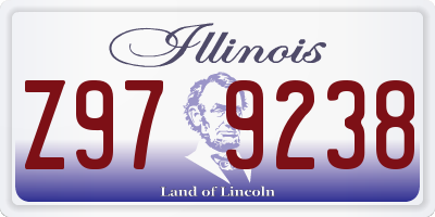 IL license plate Z979238