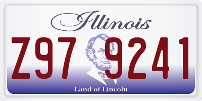 IL license plate Z979241