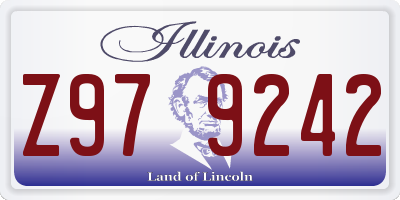 IL license plate Z979242