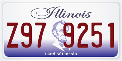 IL license plate Z979251