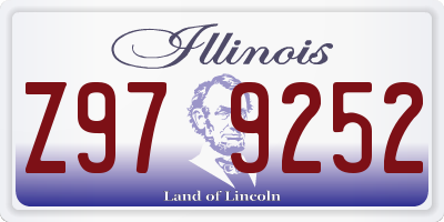 IL license plate Z979252