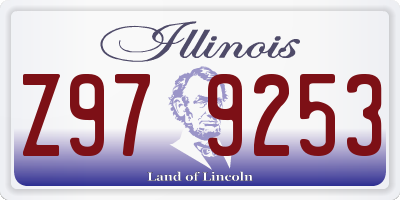 IL license plate Z979253