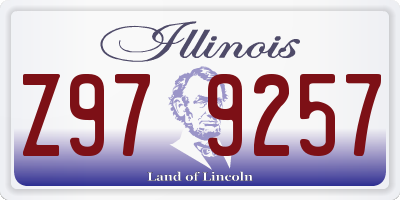 IL license plate Z979257