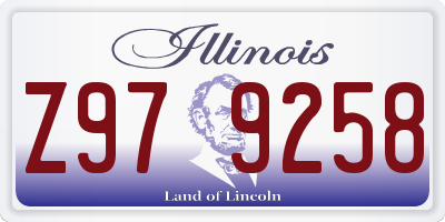 IL license plate Z979258