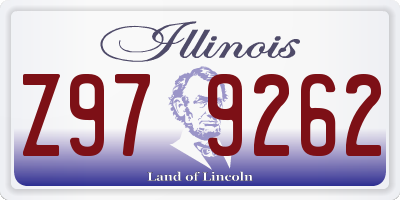 IL license plate Z979262