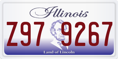 IL license plate Z979267