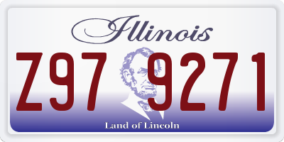 IL license plate Z979271