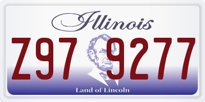 IL license plate Z979277