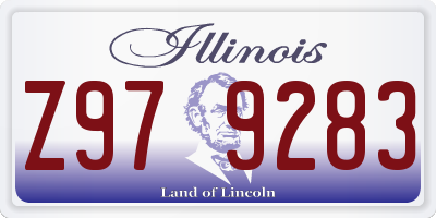 IL license plate Z979283