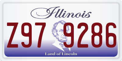 IL license plate Z979286