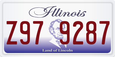 IL license plate Z979287