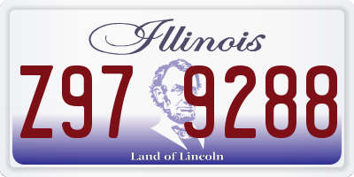 IL license plate Z979288