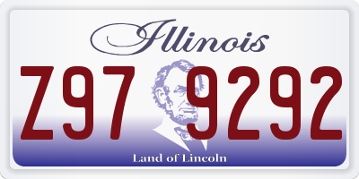 IL license plate Z979292