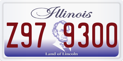 IL license plate Z979300