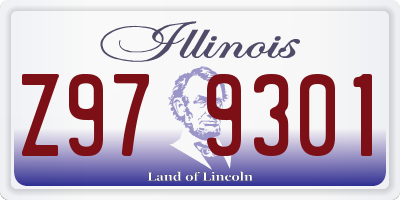 IL license plate Z979301