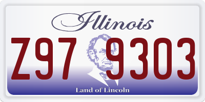 IL license plate Z979303