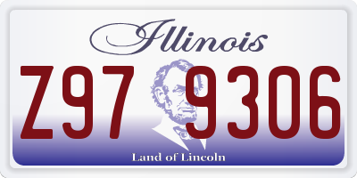 IL license plate Z979306