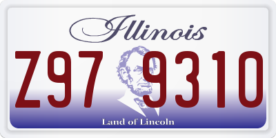 IL license plate Z979310