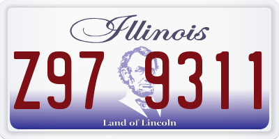 IL license plate Z979311