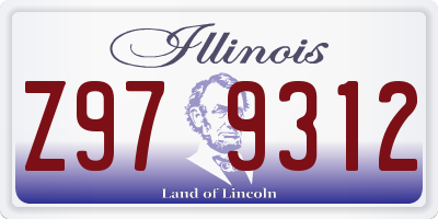 IL license plate Z979312