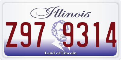 IL license plate Z979314