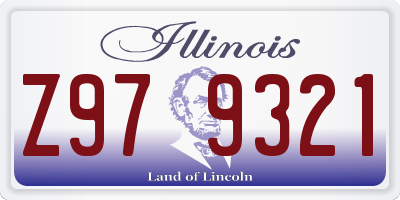 IL license plate Z979321