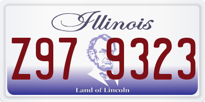IL license plate Z979323