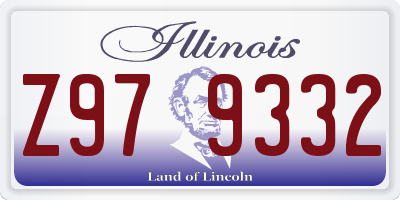 IL license plate Z979332