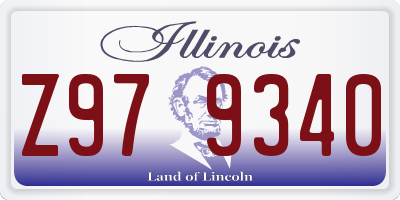 IL license plate Z979340