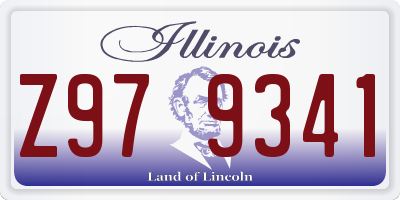IL license plate Z979341