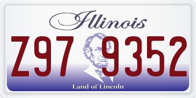 IL license plate Z979352