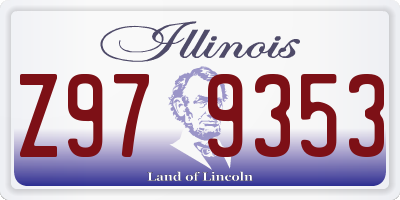 IL license plate Z979353