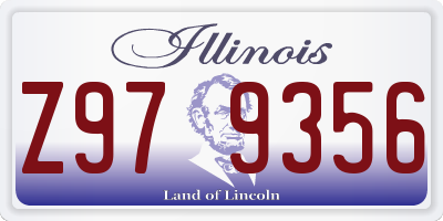 IL license plate Z979356