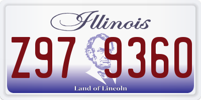 IL license plate Z979360