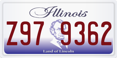 IL license plate Z979362