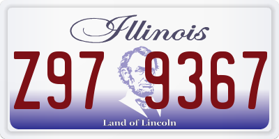 IL license plate Z979367