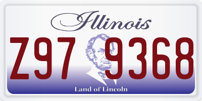 IL license plate Z979368