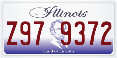 IL license plate Z979372