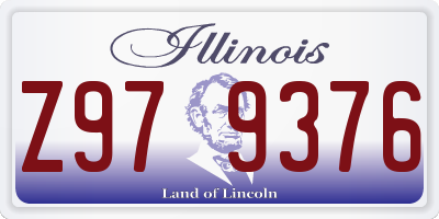 IL license plate Z979376