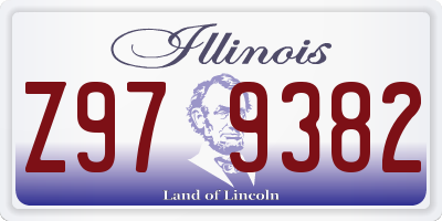 IL license plate Z979382