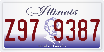 IL license plate Z979387