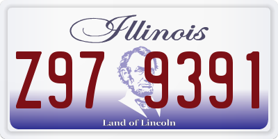 IL license plate Z979391