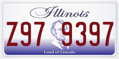 IL license plate Z979397
