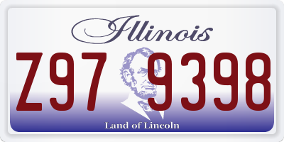 IL license plate Z979398