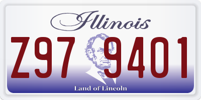 IL license plate Z979401