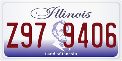 IL license plate Z979406