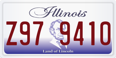 IL license plate Z979410