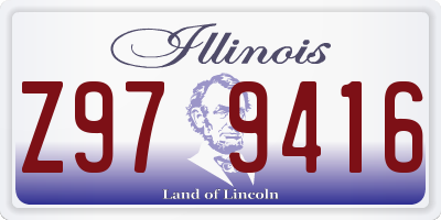 IL license plate Z979416