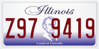 IL license plate Z979419